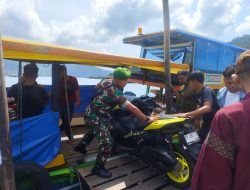 Lonjakan Arus Lebaran Antar Pulau di Anambas Tinggi, Babinsa Ingatkan Keselamatan Pelayaran