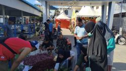 Pedagang KM Sabuk Nusantara 36 Ramaikan Tarempa, Babinsa Imbau Jaga Harga dan Kebersihan