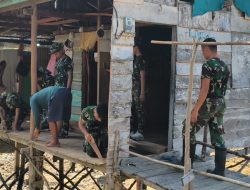 Rumah Sarifah di Anambas Dibedah TNI, TMMD ke-128 Hadirkan Harapan Baru