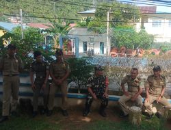 Sinergi TNI dan Pemda Diperkuat, Babinsa Tarempa Koordinasi dengan Satpol PP Jaga Trantibum