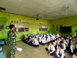 Satgas TMMD Kodim 0318/Natuna Tanamkan Semangat Bela Negara kepada Pelajar di Anambas