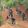 TNI Bersama Warga Anambas Tanam Kemiri di Sepanjang Jalan Baru TMMD ke-128
