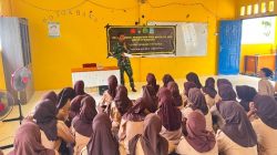 Pelajar SMA 1 Siantan Utara Antusias Ikuti Penyuluhan Wawasan Kebangsaan TMMD 128