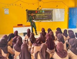 Pelajar SMA 1 Siantan Utara Antusias Ikuti Penyuluhan Wawasan Kebangsaan TMMD 128