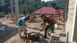 Babinsa di Anambas Serap Aspirasi Tukang Bangunan, Bahas Harga Material dan K3