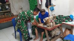 Babinsa di Anambas Dukung UMKM, Serap Aspirasi Tukang Jahit di Tarempa Barat