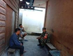 Babinsa di Anambas Perkuat Komsos dengan Warga, Ajak Jaga Kamtibmas dan Cegah Narkoba