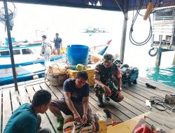 Babinsa Ingatkan Nelayan Anambas Utamakan Keselamatan Melaut di Tengah Cuaca Tak Menentu