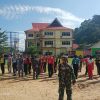 Babinsa Koramil 02/Tarempa Latih 26 Calon Paskibraka Anambas Jelang Upacara HUT ke-81 RI