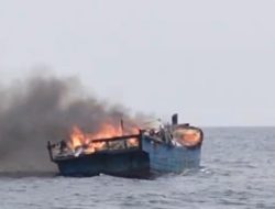 Kapal Terbakar di Perairan Anambas, Kerugian Ditaksir Rp1,15 Miliar