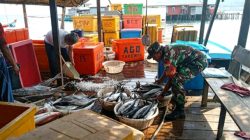 Babinsa Koramil 02/Tarempa Komsos dengan Pedagang Ikan di Anambas, Dorong Jaga Kualitas Hasil Laut